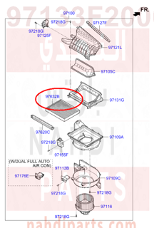 97133F2000,FILTER ASSY-AIR,فلتر مكيف