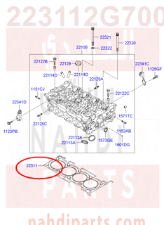 223112G700,GASKET-CYLINDER HEAD,N/A