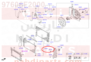 97606F2000,CONDENSER ASSY-COOLER,رديتر مكيف