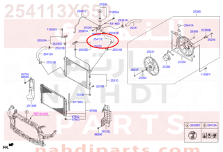 254113X650,HOSE-RADIATOR,UPPER,هوز رديتر