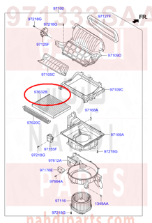 971333SAA0,FILTER ASSY-AIR,فلتر مكيف