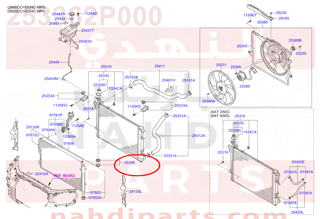 253362P000,INSULATOR-RADIATOR MTG,LWR,2H000-3K100-2B000 قاعدة رديتر