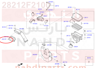 28212F2100,DUCT-EXTENSION,NEW F2 2018 DUCT-EXTENSION