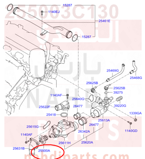 255003C130,THERMOSTAT ASSY,3C100 بلف حرارة