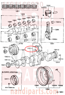 1101166020,CRANK SHAFT WASHER SET,هلال كرنك