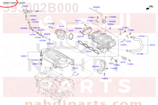 393002B000,SENSOR ASSY-MAP,2B100 حساس  الريس