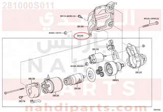 281000S011,STARTER ASSY,سلف 