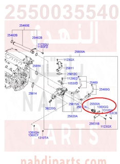 2550035540,THERMOSTAT ASSY,37200 بلف حرارة