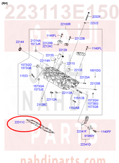 223113E150,GASKET-CYLINDER HEAD RH,قزقيت راس