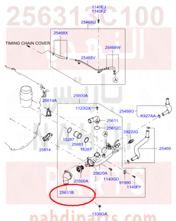 256313C100,FITTING-COOLANT INLET,N/A