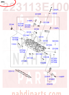 223113E100,GASKET-CYLINDER HEAD LH,قزقيت راس