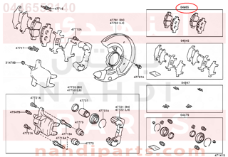 0446552140,BRAKE PADS,قماش فرامل أمامي