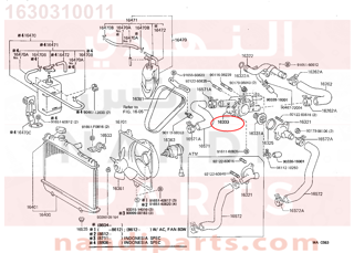 1630310011,HOUSING, WATER OUTLET,كوع ماء 