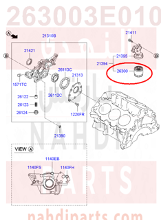 263003E010,FILTER ASSY-ENGINE OIL,35504 فلتر زيت