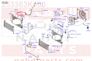 253303K000,CAP ASSY-RADIATOR,غطاء رديتر