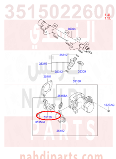 3515022600,ACTUATOR ASSY-IDLE SPEED,حساس هواء اكسنت +النترا