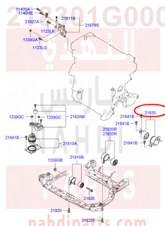 218301G000,BRACKET ASSY-TRANSMISSION MTG,1G200 كرسي قير