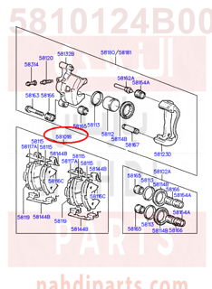 5810124B00,PAD KIT-FRONT DISC BRAKE,29A40 قماش امامي