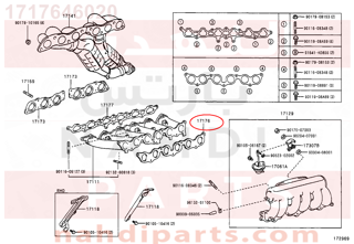 1717646020,GASKET, AIR SURGE TANK TO INTAKE MANIFOLD,وجه  