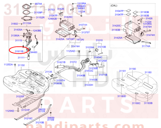 3191109000,FILTER ASSY-FUEL,فلتر بنزين