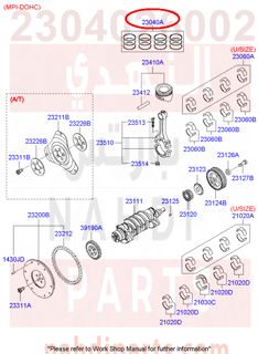 2304026002,RING SET-PISTON,26005 شمبر