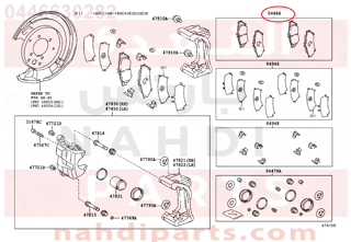 0446630282,REAR BRAKE PADS,قماش فرامل خلفى  