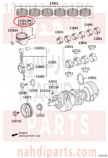 1310131061B0,PISTON SUB-ASSY, W/PIN,عمود 