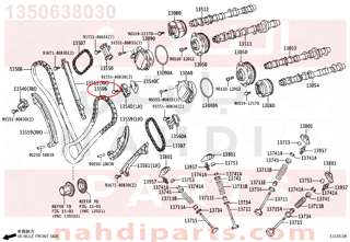 1350638030,CHAIN SUB-ASSY,جنزير مكينه كبير