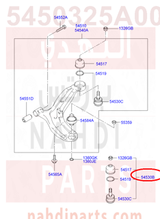 5450325A00,BALL JOINT KIT-SUSP LWR ARM,ركبة مقص
