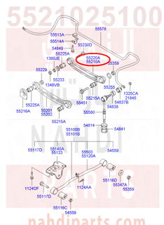 5521025100,ARM ASSY-RR SUSPENSION RR,LH,N/A