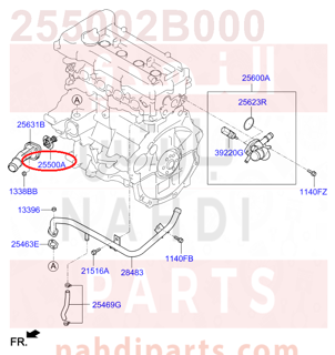 255002B000,THERMOSTAT ASSY,2B400 بلف حرارة