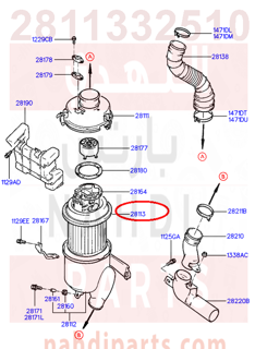 2811332510,FILTER-AIR CLEANER,فلتر هواء