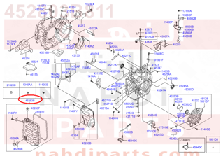 452803B811,COVER-VALVE BODY,3B821 كارتير قير