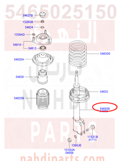 5465025150,STRUT ASSY-FR,LH,مساعد امامي يسار