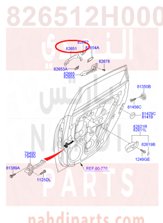 826512H000,HANDLE ASSY-DOOR OUTSIDE,يدباب امامي
