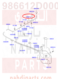 986612D000,ELBOW-W/S WASHER HOSE,N/A
