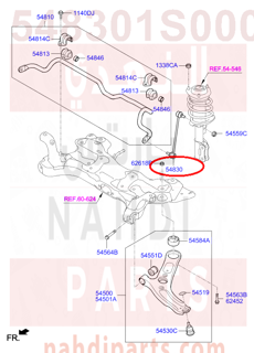 548301S000,LINK-STABILIZER,مسمار توازن امامي