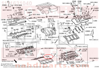 1111631040,GASKET, CYLINDER HEAD, NO.2,وجه راس مكينة 