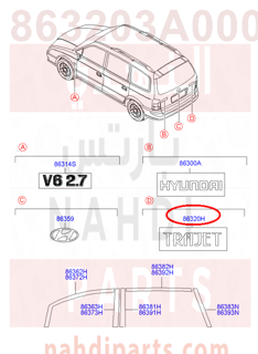 863203A000,EMBLEM- TRAJET,N/A