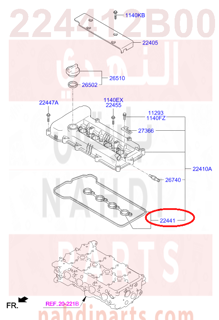 224412B002,GASKET-ROCKER COVER,قزقيت غطاء بلوف