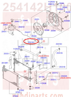 254142H100,HOSE ASSY-RADIATOR,UPR,هوز رديتر