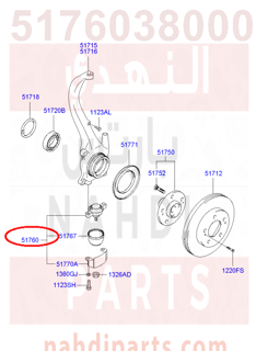 5176038000,BALL JOINT ASSY,ركبة مقص