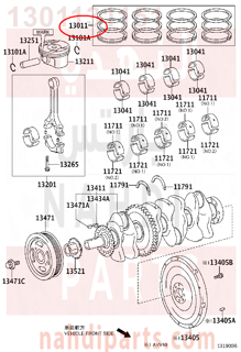 1301131151,RING SET, PISTON,شنبر بستم - شنابر مقاس ستاندر