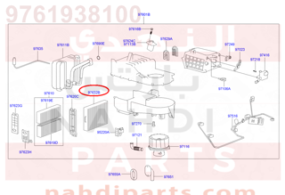 9761938100,FILTER ASSY-AIR,فلتر مكيف