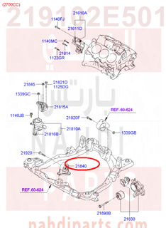 219102E501,BRACKET ASSY-ROLL STOPPER,FR,21910-2E002 كرسي مكينة