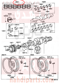 1301142040,RING SET, PISTON,شنبر بستم - شنابر مقاس ستاندر