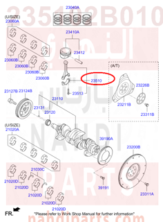 235102B010,ROD ASSY-CONNECTING,2B000 دراع بستم