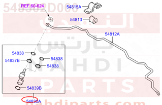 548302D000,LINK ASSY-FRONT STABILIZER,مسمار توازن امامي