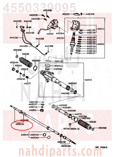 4550339095,END SUB-ASSY, STEERING RACK, NO.1,ذراع 