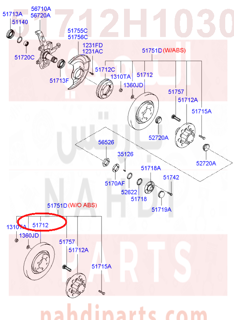 51712H1030,DISC-FRONT WHEEL BRAKE,N/A